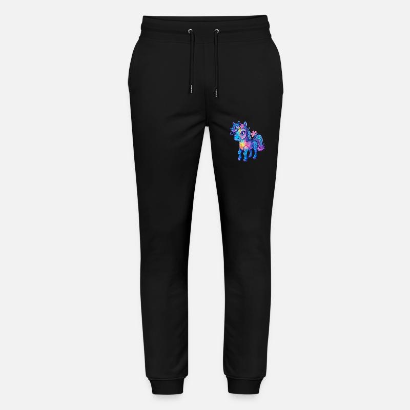 Rainbow bangs - Stanley/Stella Mover Unisex Organic Jogging Trousers - black