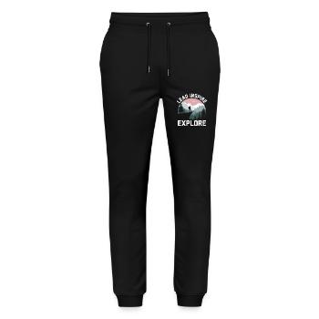 Scout Guide Scout Camping - Stanley/Stella Mover Unisex Organic Jogging Trousers - black - Front - Marisol (170cm) & Nik (191cm)