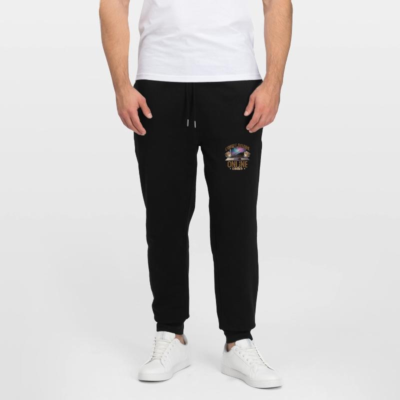 Online Coder Coffee Before Programmer Coffee Lover Stanley/Stella Mover Unisex Organic Jogging Trousers