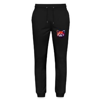 Red Panda Portrait - Stanley/Stella Mover Unisex Organic Jogging Trousers - black - Front - Marisol (170cm) & Nik (191cm)