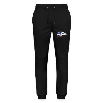 ZUG TRAIN - Stanley/Stella Mover Unisex Organic Jogging Trousers - black - Front - Marisol (170cm) & Nik (191cm)