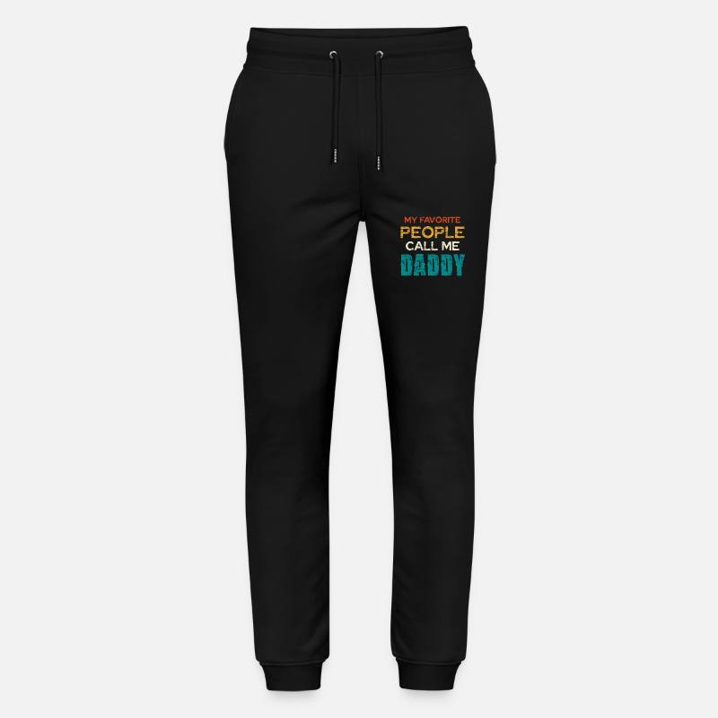 Mes proches m’appellent papa - Pantalon de jogging bio MOVER Stanley/Stella unisexe - noir