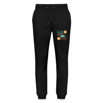 Don't Worry and Eat Cookies - Stanley/Stella Mover Unisex Organic Jogging Trousers - black - Front - Marisol (170cm) & Nik (191cm)