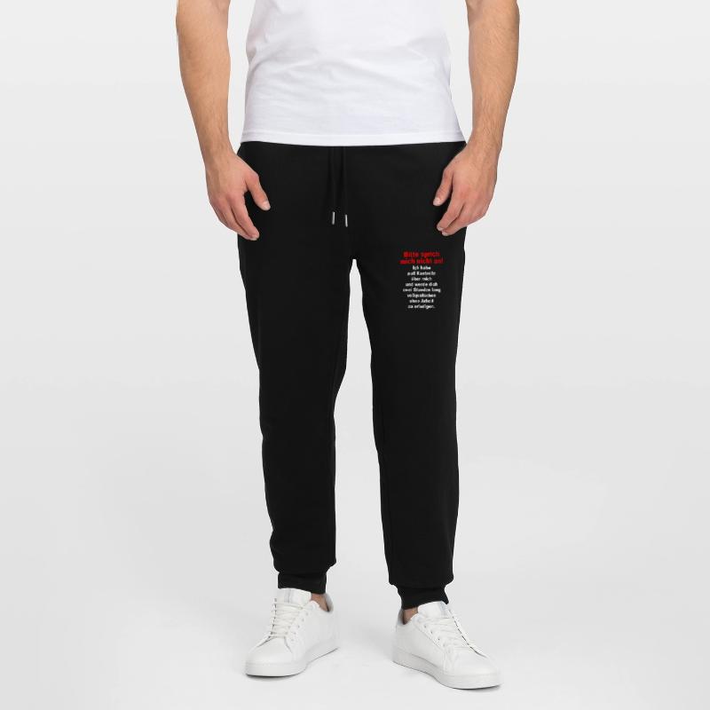 Bitte Sprich Mich Nicht An Ironie Sarkasmus Büro Stanley/Stella Unisex Bio Jogginghose Mover 