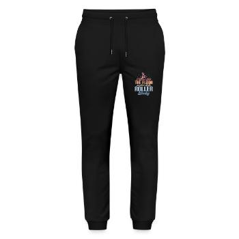 Je ne suis pas tombé au sol Roller Derby Skating - Pantalon de jogging bio MOVER Stanley/Stella unisexe - noir - Devant - Marisol (170cm) & Nik (191cm)