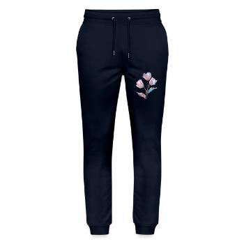 Tulpe - Stanley/Stella Unisex Bio Jogginghose Mover  - Navy - Vorne - Marisol (170cm) & Nik (191cm)
