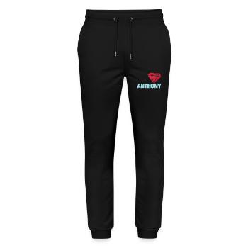Anthony as Noble - Stanley/Stella Mover Unisex Organic Jogging Trousers - black - Front - Marisol (170cm) & Nik (191cm)