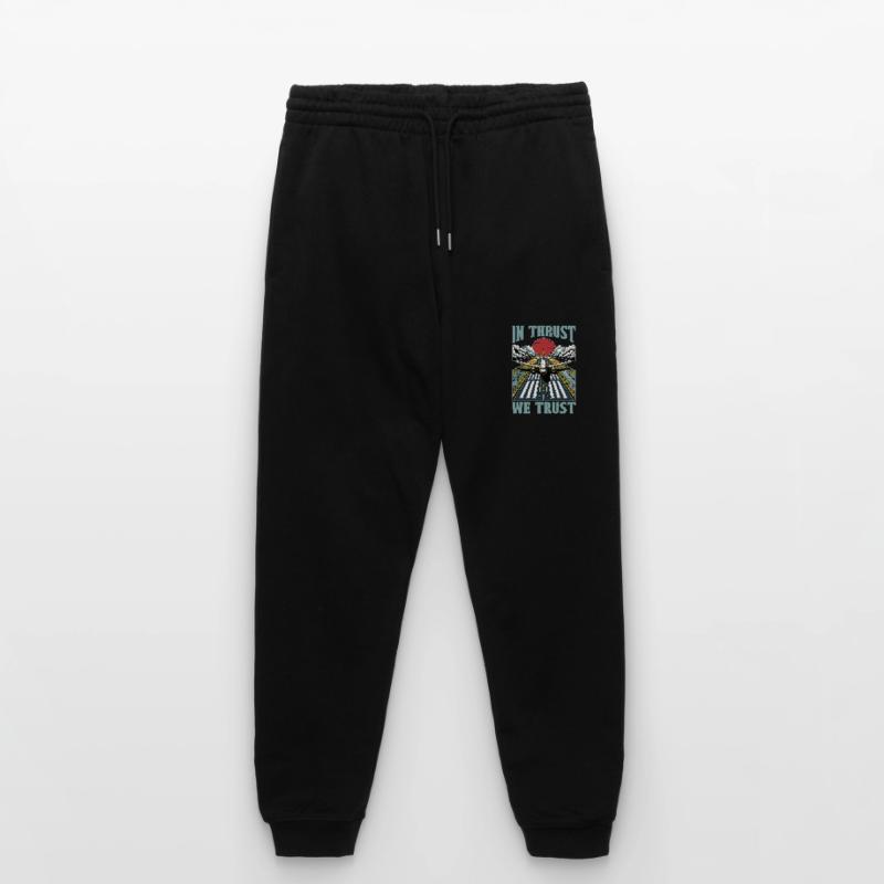 Flight Instructor In Thrust We Trust Pilot School Stanley/Stella Unisex Bio Jogginghose Mover 
