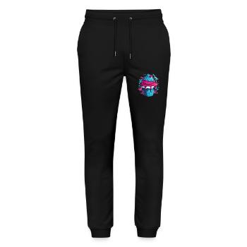 Cupcake with color explosion - Stanley/Stella Mover Unisex Organic Jogging Trousers - black - Front - Marisol (170cm) & Nik (191cm)
