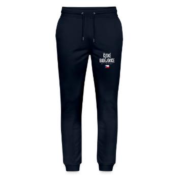 Ceske Budejovice Tschechien - Stanley/Stella Unisex Bio Jogginghose Mover  - Navy - Vorne - Marisol (170cm) & Nik (191cm)