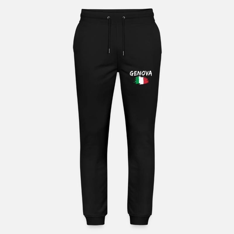 Gênes Italie Drapeau Gênes - Pantalon de jogging bio MOVER Stanley/Stella unisexe - noir