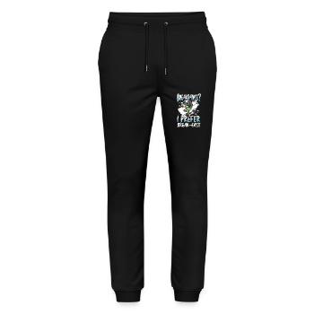 Breakdance? Ich Bevorzuge Frühstück - Stanley/Stella Unisex Bio Jogginghose Mover  - Schwarz - Vorne - Marisol (170cm) & Nik (191cm)