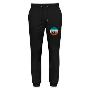 Ravens - Stanley/Stella Mover Unisex Organic Jogging Trousers - black - Front - Marisol (170cm) & Nik (191cm)