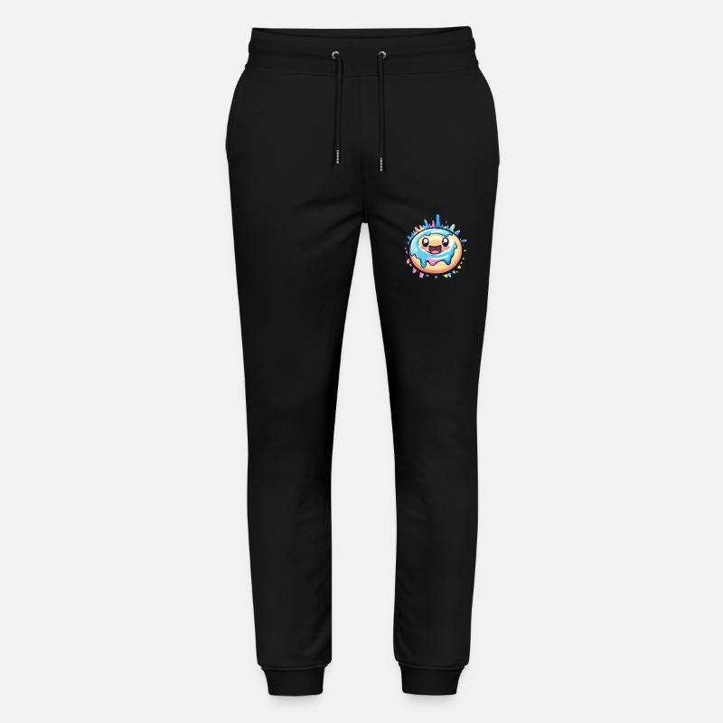 Donut mit Zuckerguss - Stanley/Stella Unisex Bio Jogginghose Mover  - Schwarz
