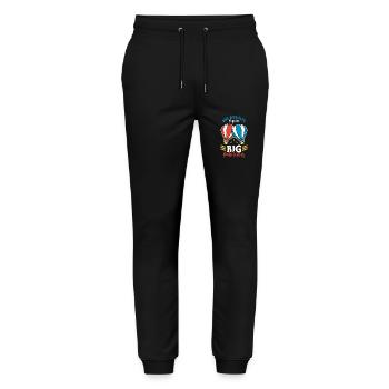 Hot Air Ballooning Big Results Require Aeronaut - Stanley/Stella Mover Unisex Organic Jogging Trousers - black - Front - Marisol (170cm) & Nik (191cm)