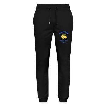 Lemon Zitrone Italia - Stanley/Stella Mover Unisex Organic Jogging Trousers - black - Front - Marisol (170cm) & Nik (191cm)