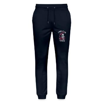 Böse alte Frau - Totenkopf - Rosen - Spruch - Stanley/Stella Unisex Bio Jogginghose Mover  - Navy - Vorne - Marisol (170cm) & Nik (191cm)