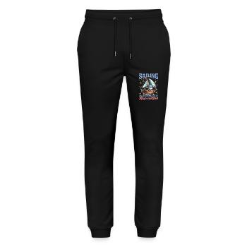 Sailing Is A Combination Of Magic And Maritime - Stanley/Stella Mover Unisex Organic Jogging Trousers - black - Front - Marisol (170cm) & Nik (191cm)