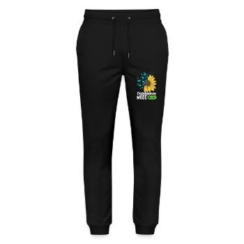 Trouble anxieux Trouble anxieux - Pantalon de jogging bio MOVER Stanley/Stella unisexe - noir - Devant - Marisol (170cm) & Nik (191cm)
