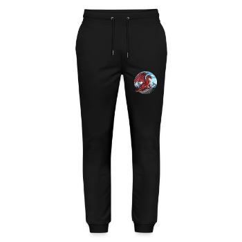 Dragon de la falaise rouge - Pantalon de jogging bio MOVER Stanley/Stella unisexe - noir - Devant - Marisol (170cm) & Nik (191cm)