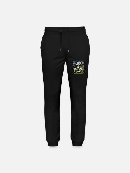 Malle 2025 Palm Tree Multicoloured - Stanley/Stella Mover Unisex Organic Jogging Trousers - black