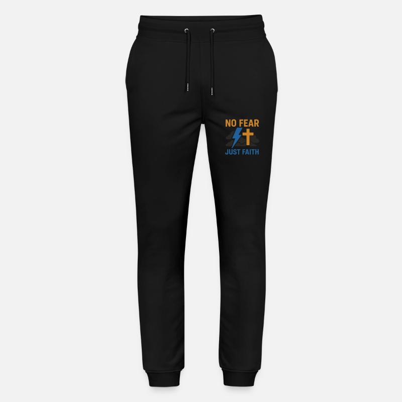 Keine Angst Nur Glaube Getauft - Stanley/Stella Unisex Bio Jogginghose Mover  - Schwarz