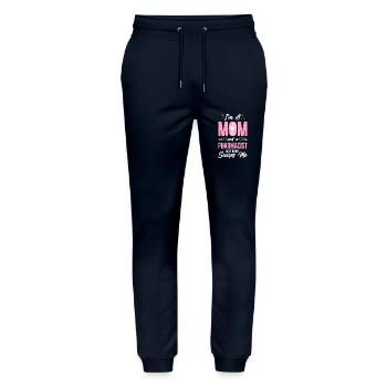 Technicien en pharmacie - Pantalon de jogging bio MOVER Stanley/Stella unisexe - marine - Devant - Marisol (170cm) & Nik (191cm)