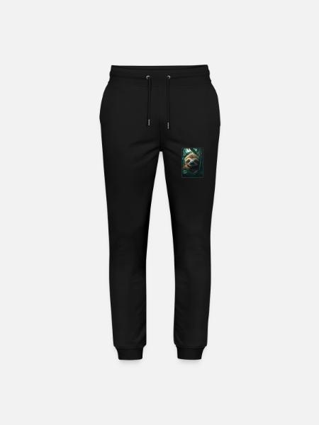 Sloths Sloth - Stanley/Stella Mover Unisex Organic Jogging Trousers - black