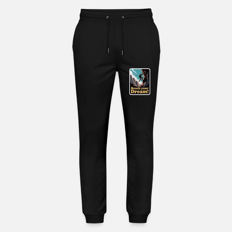 GRIMPER, ATTEIGNEZ VOTRE RÊVE - Pantalon de jogging bio MOVER Stanley/Stella unisexe - noir