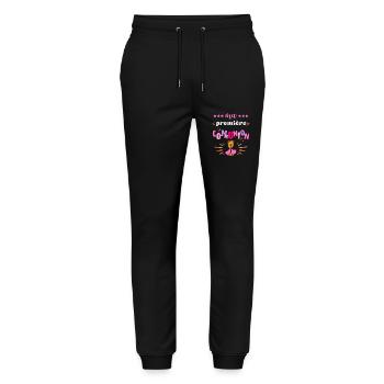 Ma Premiere Communion Fille - Pantalon de jogging bio MOVER Stanley/Stella unisexe - noir - Devant - Marisol (170cm) & Nik (191cm)