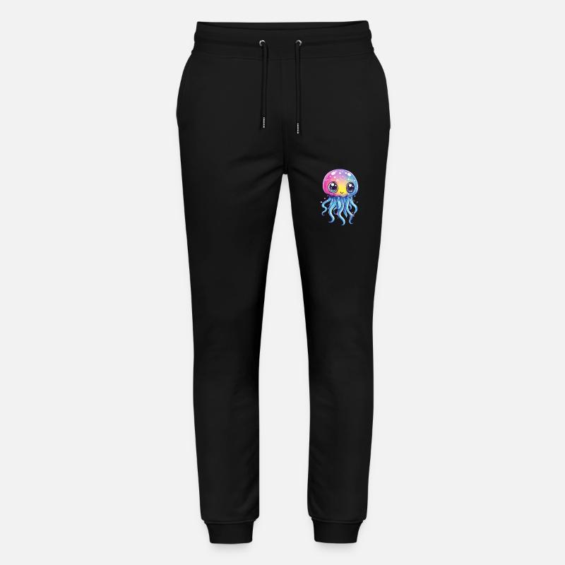 Méduse arc-en-ciel - Pantalon de jogging bio MOVER Stanley/Stella unisexe - noir