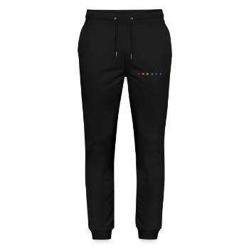 LGBT rainbow donuts LGBT lgbtqi queer - Stanley/Stella Mover Unisex Organic Jogging Trousers - black - Front - Marisol (170cm) & Nik (191cm)