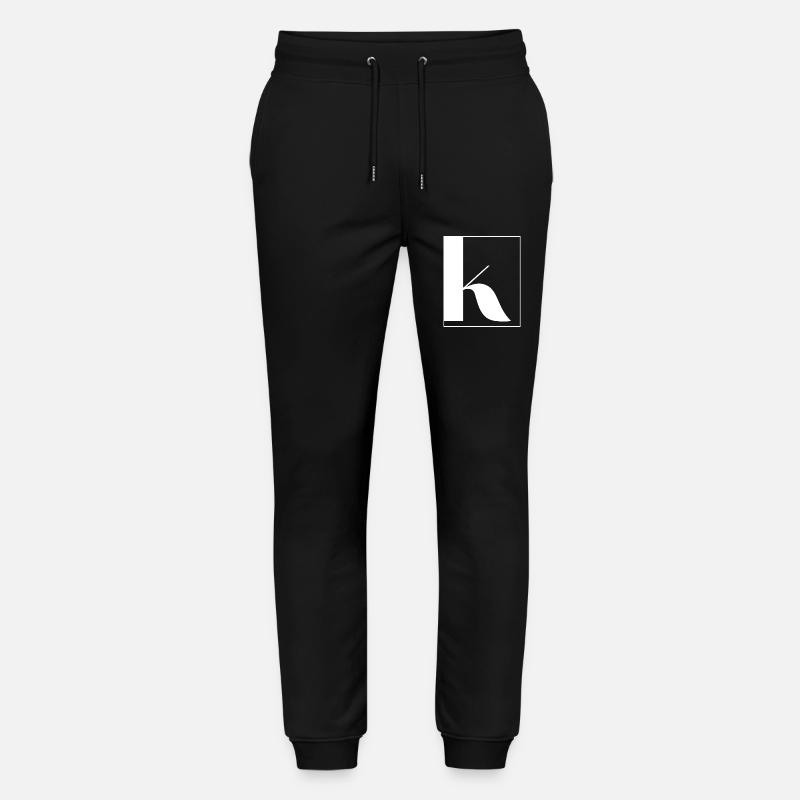 Lettre alphabet k - Pantalon de jogging bio MOVER Stanley/Stella unisexe - noir