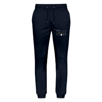 Transe - Pantalon de jogging bio MOVER Stanley/Stella unisexe - marine - Devant - Marisol (170cm) & Nik (191cm)