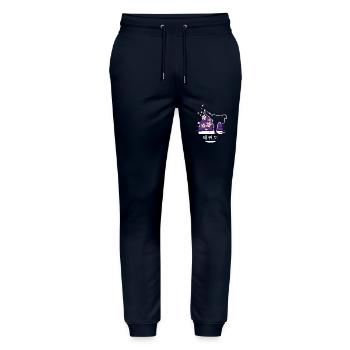 Allkampf-Girl Taekwondo-Girl TKD Tae-Kwon-Do - Stanley/Stella Unisex Bio Jogginghose Mover  - Navy - Vorne - Marisol (170cm) & Nik (191cm)