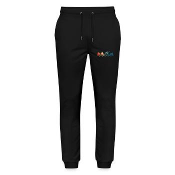 Motorcycling is in my DNA - Stanley/Stella Mover Unisex Organic Jogging Trousers - black - Front - Marisol (170cm) & Nik (191cm)