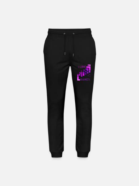 I love games - Stanley/Stella Unisex Bio Jogginghose Mover - Schwarz