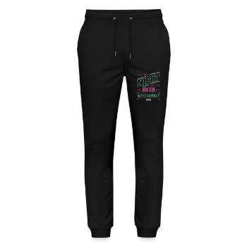 sarkastisch selbstliebe narzissmus lustiger spruch - Stanley/Stella Unisex Bio Jogginghose Mover  - Schwarz - Vorne - Marisol (170cm) & Nik (191cm)