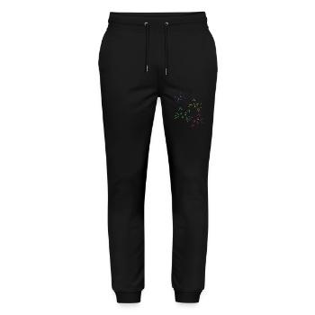 Cat Face Cats Cat Girl Eyes - Stanley/Stella Mover Unisex Organic Jogging Trousers - black - Front - Marisol (170cm) & Nik (191cm)