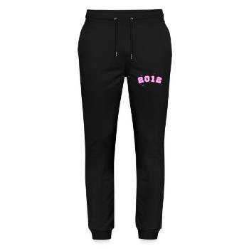Rosenstern 2012 - Stanley/Stella Unisex Bio Jogginghose Mover  - Schwarz - Vorne - Marisol (170cm) & Nik (191cm)