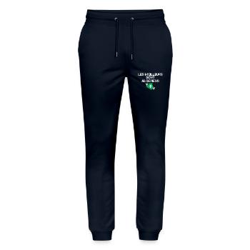 The best are Algerians - Stanley/Stella Mover Unisex Organic Jogging Trousers - navy - Front - Marisol (170cm) & Nik (191cm)