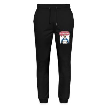 Silent and introverted - Stanley/Stella Mover Unisex Organic Jogging Trousers - black - Front - Marisol (170cm) & Nik (191cm)