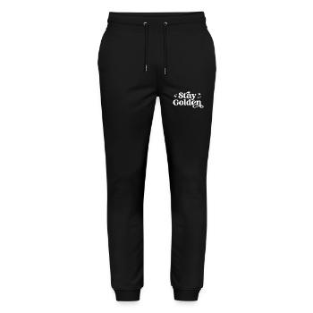 Stay Golden - Stanley/Stella Mover Unisex Organic Jogging Trousers - black - Front - Marisol (170cm) & Nik (191cm)