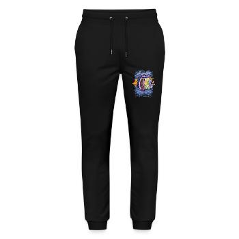 Fish - Stanley/Stella Mover Unisex Organic Jogging Trousers - black - Front - Marisol (170cm) & Nik (191cm)
