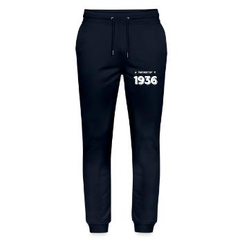 Best of 1936 - Stanley/Stella Mover Unisex Organic Jogging Trousers - navy - Front - Marisol (170cm) & Nik (191cm)