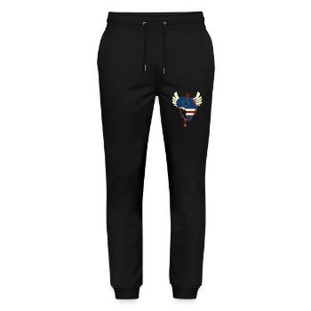Cabo Verde - Stanley/Stella Unisex Bio Jogginghose Mover  - Schwarz - Vorne - Marisol (170cm) & Nik (191cm)