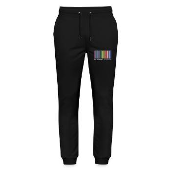 Kodex - Queer - Stanley/Stella Unisex Bio Jogginghose Mover  - Schwarz - Vorne - Marisol (170cm) & Nik (191cm)