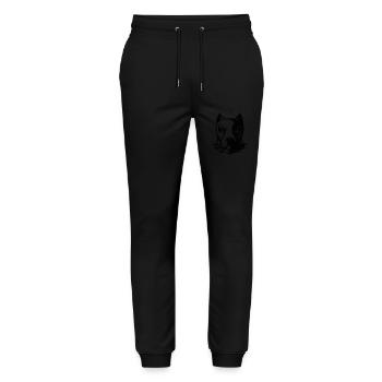 Hund - Stanley/Stella Unisex Bio Jogginghose Mover  - Schwarz - Vorne - Marisol (170cm) & Nik (191cm)