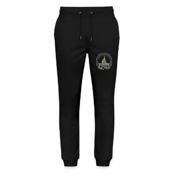 Récif Mermaid - Pantalon de jogging bio MOVER Stanley/Stella unisexe - noir - Devant - Marisol (170cm) & Nik (191cm)
