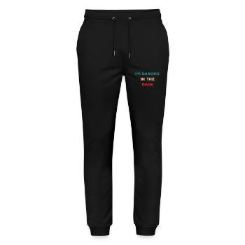 Dancing Dance Music - Stanley/Stella Unisex Bio Jogginghose Mover  - Schwarz - Vorne - Marisol (170cm) & Nik (191cm)